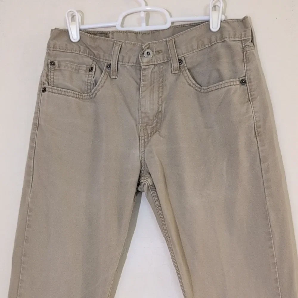 Levi's 511 Men's Classic Tan Khaki Denim Jeans - Size 31x32